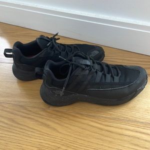 North face black sneakers